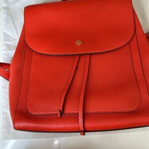 Tory Burch Vibrant Red Backpack